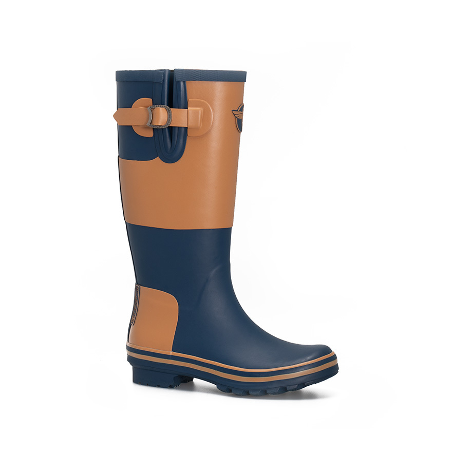  Femme Bleu en Caoutchouc - Influences Wellies-Tall Bleu